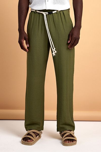 İLKCET MODA Oversize φαρδύ παντελόνι βισκόζης - Φαρδιά εφαρμογή