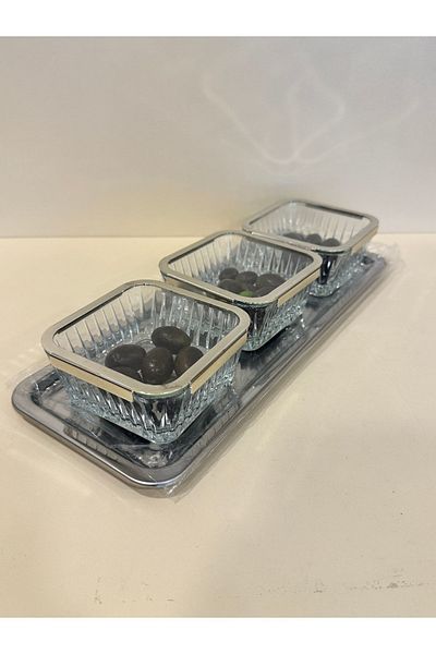 PLUS HOME Gray 3-Piece Breakfast Tray Set with Lid