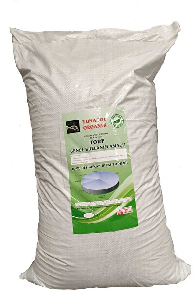 tunasol organik 50 lt Torf. Solucan Gübreli 6 Lı Karışım. Bitki Saksı Çiçek Toprağı