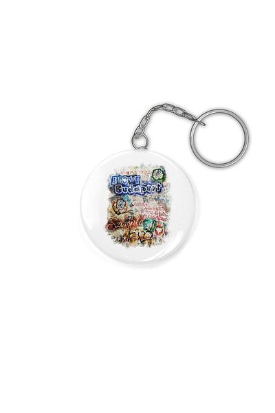 Fizello Graffiti Szimpla I Love Budapest Keychain