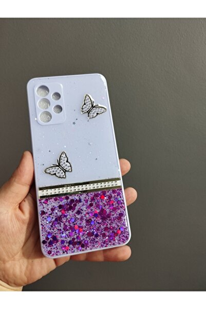 FORA samsung a32 kılıf özel simli ve kelebekli kaliteli kılıf