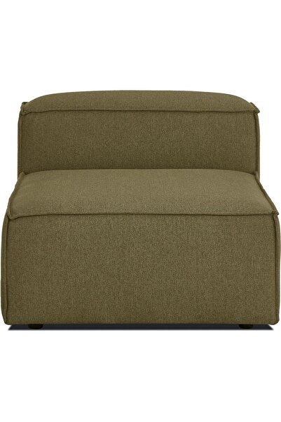 Mobilya Depom Mode Soft Orta Modül Yağ Yeşili Keten Kumaş (DAİRENİZE TESLİM)