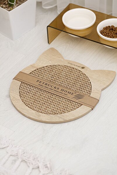Petbucks Pet Accessories Doğal Sisal Kedi Tırmalama Matı Kedi Tırmalama Tahtası Kedi Otu Catnip Içerikli