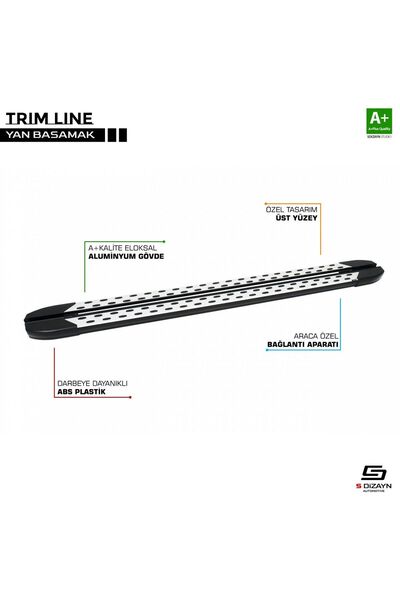 Drs Tuning Fiat Egea Uyumlu Cross M-line Gri Yan Basamak 190 Cm 2020 Üzeri