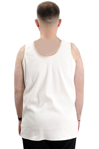 ModeXL Ανδρικό αμάνικο εσώρουχο XL Plus Size - Mode 6341 Ecru