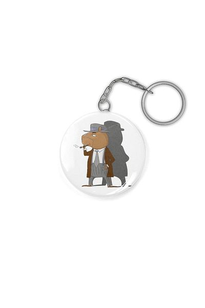Fizello Capybara-detective Keychain