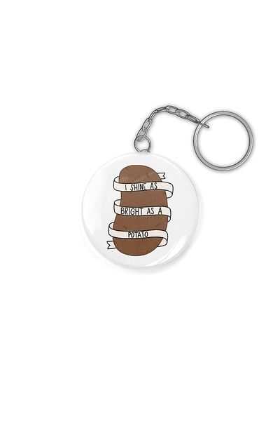 Fizello As Bright As A Potato Keychain