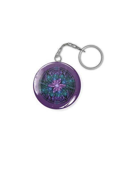 Fizello Bejewelled Butterfly Lily Of Ultra-violet Turquoise Keychain