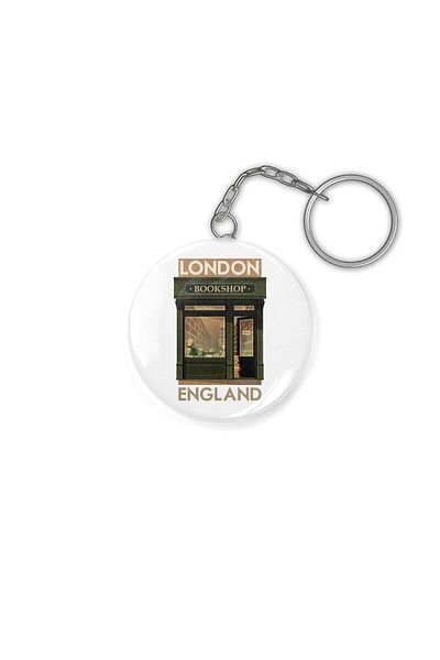 Fizello Travel Poster - London England Keychain