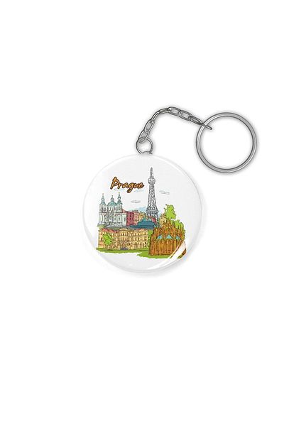 Fizello Prague City Keychain