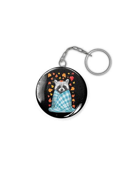 Fizello Autumn Raccoon Keychain