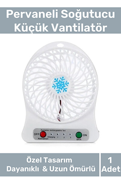 Nightwatchers Premium Usb Şarjlı 3 Kademeli Sessiz Taşınabilir Mini Fan Perva...
