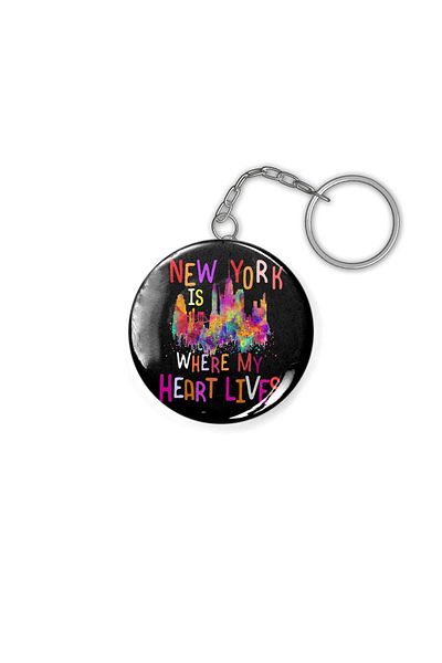 Fizello New York Design For Nyc Lovers And Fans Graphic Keychain