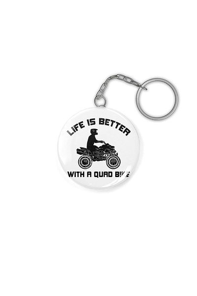 Fizello Life Is Better With A Quad Bike Keychain