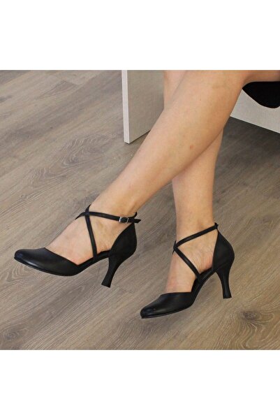 Lo Mejor Shoes LENORA Özel Tasarım Kadın Topuklu Ayakkabı - Renk Siyah