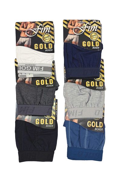FİM GOLD Men's Underwear 6 Pack Boxers