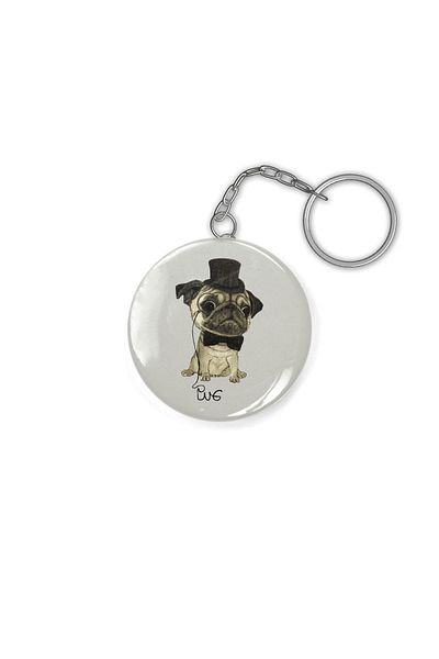 Fizello Pug; Gentle PugKeychain