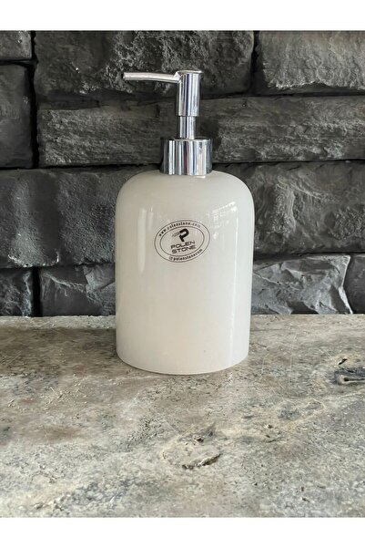 Polen Stone Suport pentru săpun alb marmorat