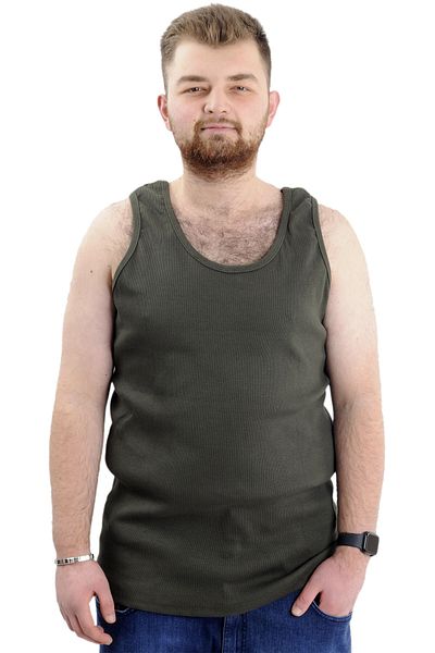ModeXL Ανδρικό αμάνικο εσώρουχο 6341 - Χακί, μεγάλο μέγεθος, μέγεθος XL