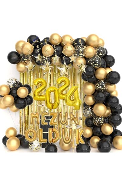 Genel Markalar gold siyah mezuniyet seti