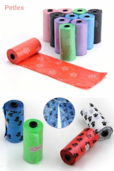 Petlex 4 Pack Pet Cat Dog Excrement Bag - Poop Collection Roll Bag