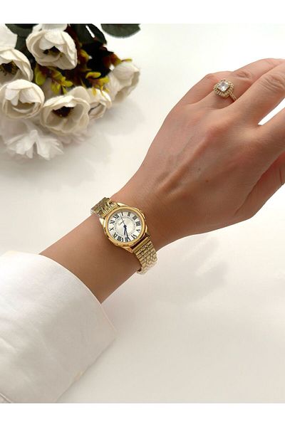 Forsining Ceshdun (GOLD) - Women's Roman Numeral Wristwatch with Jubilee Cord