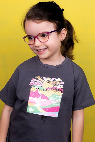 By Donetto Yeni- Unısex 2-7 Yaş Mor Çocuk Bilgisayar Ekran Gözlüğü Kırmızı Sa...