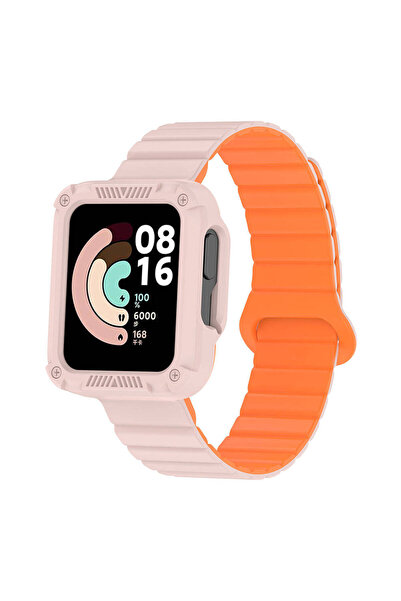 Rivor Xiaomi Redmi Watch 1/Redmi Watch 2 Uyumlu Silikon Kordon Çift Renk Parç...
