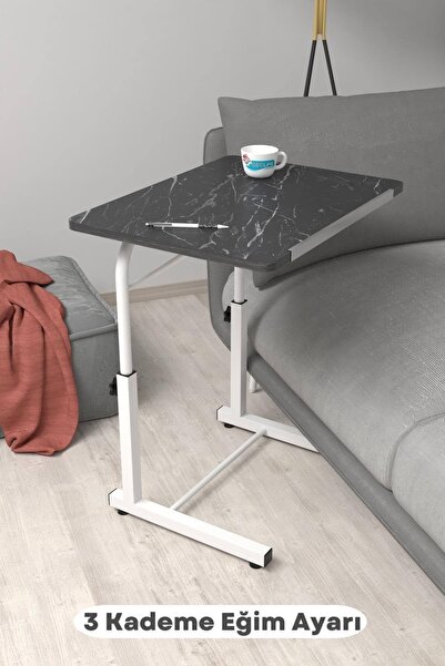 Depolife Eğim Yükseklik Ayarlı Laptop Sehpası Kahvaltı Ders Çalışma Bilgisaya...