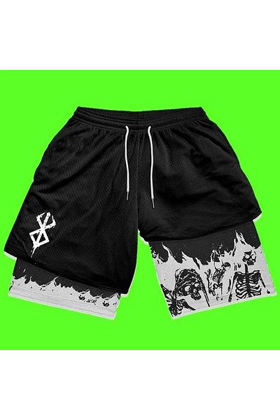 Köstebek Berserk Anime Logo Shorts