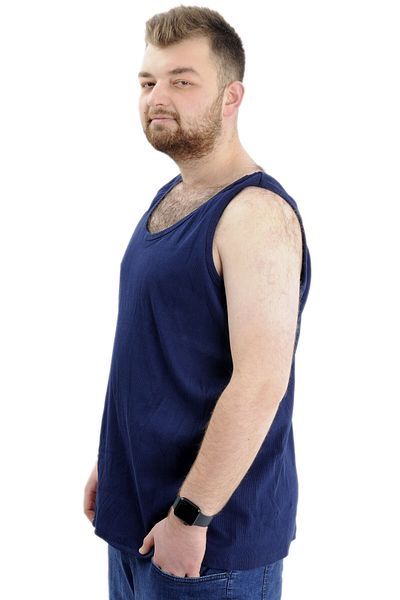 ModeXL Ανδρικό αμάνικο εσώρουχο Indigo - Plus Size 6341