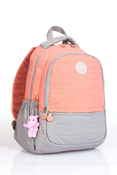 By Hakan Polo 8780 Primary School Bag - Three Compartments, Water Bottle Compartment, Puppy Mouth