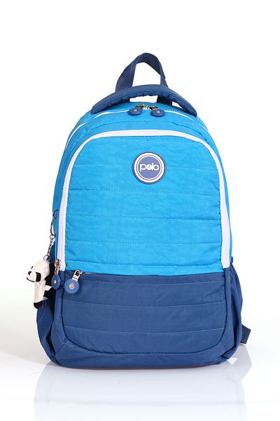 By Hakan 8780 Model - Primary School and School Bag, Three Compartments, Water Bottle Detail, Blue