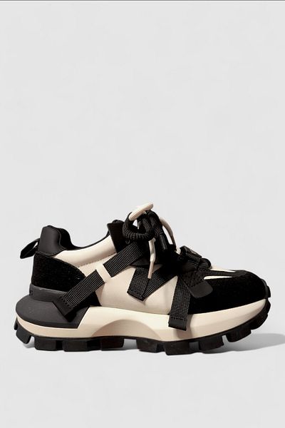 Lufian Women's Sports Shoes - Black White