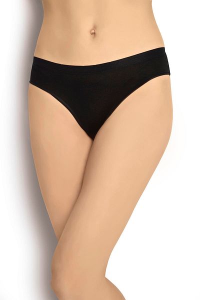 MYS GRUP TEKSTİL Ji̇ber 6-piece Black Vizkoz Women's Slip-panty-bikini Set /691
