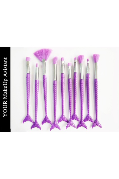 newnet Ljubičasta šminka za oči i konturiranje - set sa četkom uključen