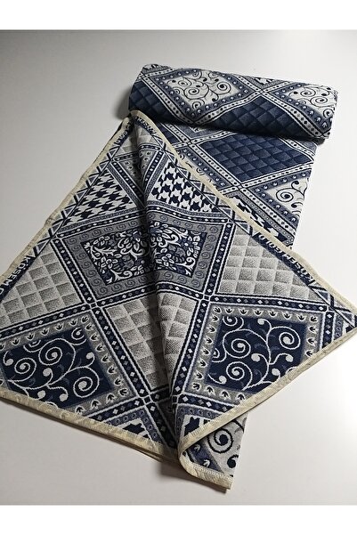 Voho Tekstil 9 Metrekare Parlak, Serme Halı Örtüsü, Savan, Piknik Örtüsü 230x330 Cm Lacivert