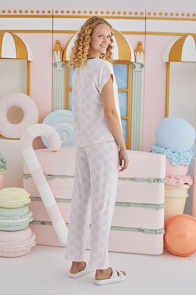 Sevim 15656 Model - Printed Comfortable Pajama Set