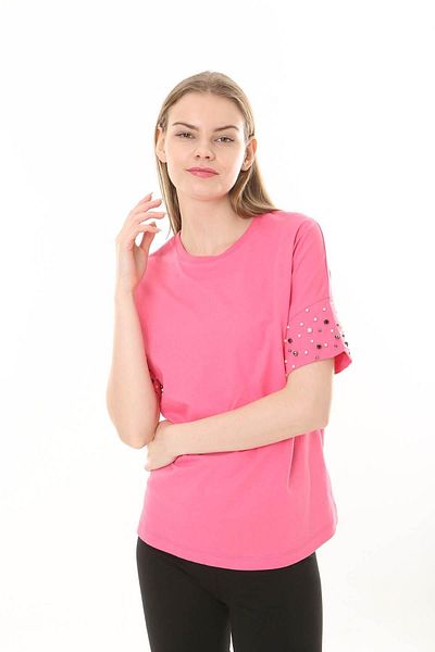 LİVE SPORT Tricou de damă cu mâneci fluide și perle