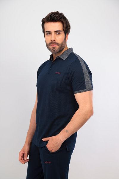 FORE SPORT Σετ ανδρικό μπλουζάκι με λαιμόκοψη Navy Blue