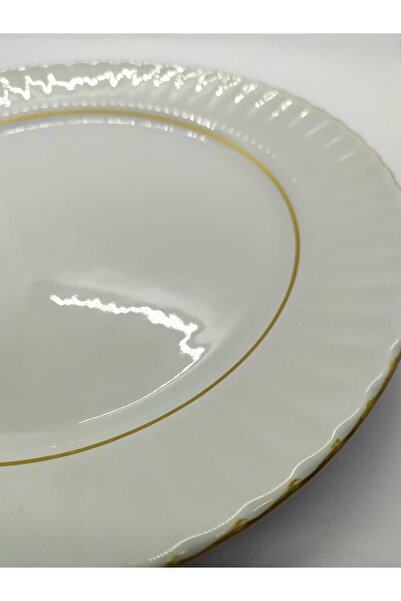 Kütahya Porselen Sedef Yaldızlı Servis Tabağı 25cm 6adet