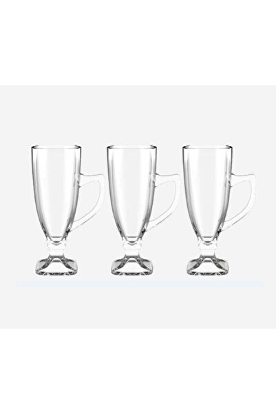 Glass In Love Ayaklı Latte Bardağı 3Lü