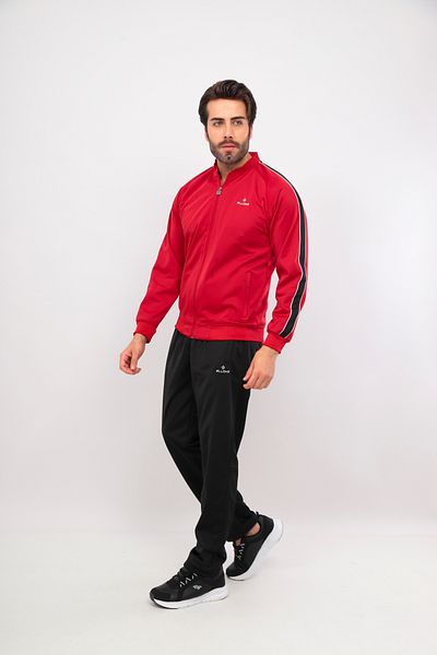 FORE SPORT Men's Red Rashell Tracksuit Set - College Collar
