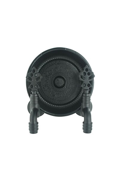 FKN Hamam Taslı Ikili Lüx Perlatörlü Siyah Osmanlı Musluk Seti (2 MUSLUK 1 HA...