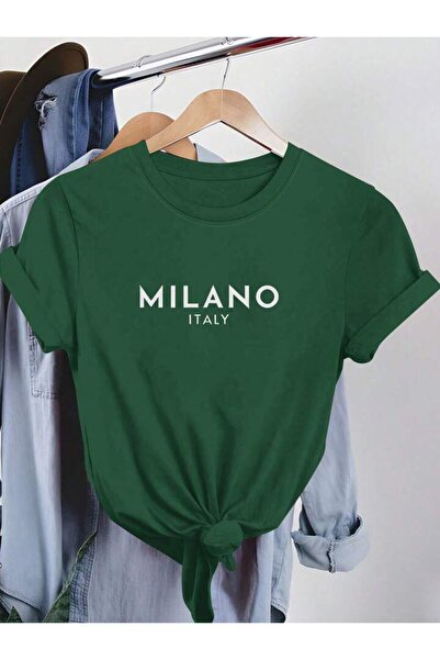 FAVORİST ITALIA MILANO Tricou oversize din bumbac unisex - cu mânecă scurtă
