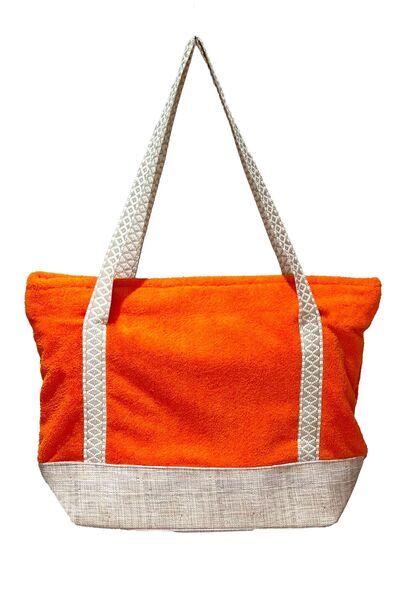 Remsa Mayo Orange Cotton Towel Bag - Beach