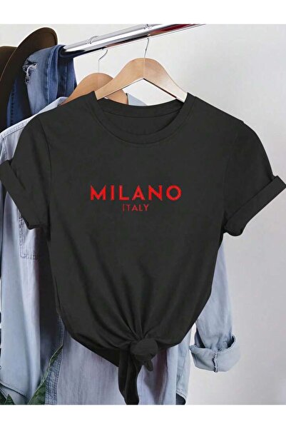 FAVORİST ITALIA MILANO Tricou oversize din bumbac unisex - cu mânecă scurtă