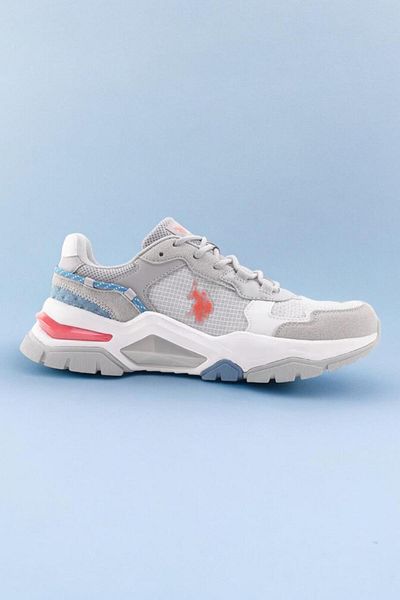 U.S. Polo Assn. Η.Π.Α. Polo Assn. 101502368   Vincent - Orthopedic Ανδρικό Sneaker Γκρι Πορτοκαλί Μπλε