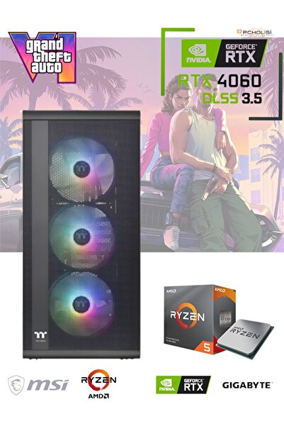 Pcbox AMD RYZEN 5 5500 16 GB RAM DDR4 500 GB M2 YÜKSEK HIZLI SSD NVIDIA RTX40...