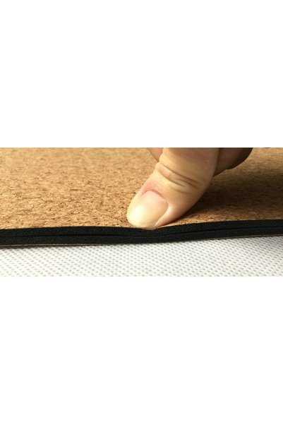 Lovelybird Doğal Kaucuk Üzeri Mantar Kaplama Yoga Fitness Matı 61x183 Cm Kalınlık 5 Mm Mat Çantası Hediyeli